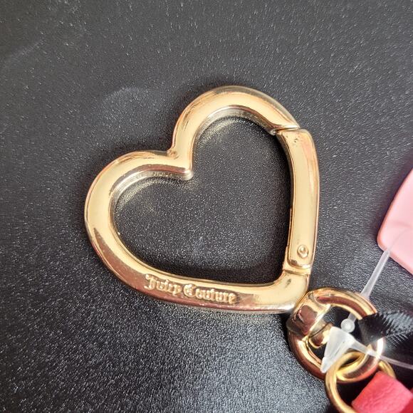 Juicy Couture That Bling Tab Elongated Petal‎ Pink Lemonade Card Case Wallet NWT - Picture 5 of 6